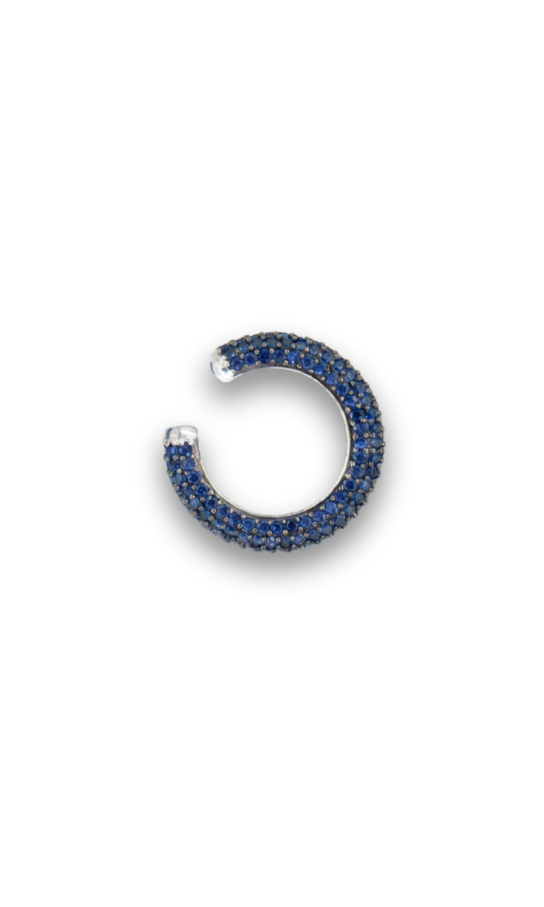 Navy Pavé Ear Cuff
