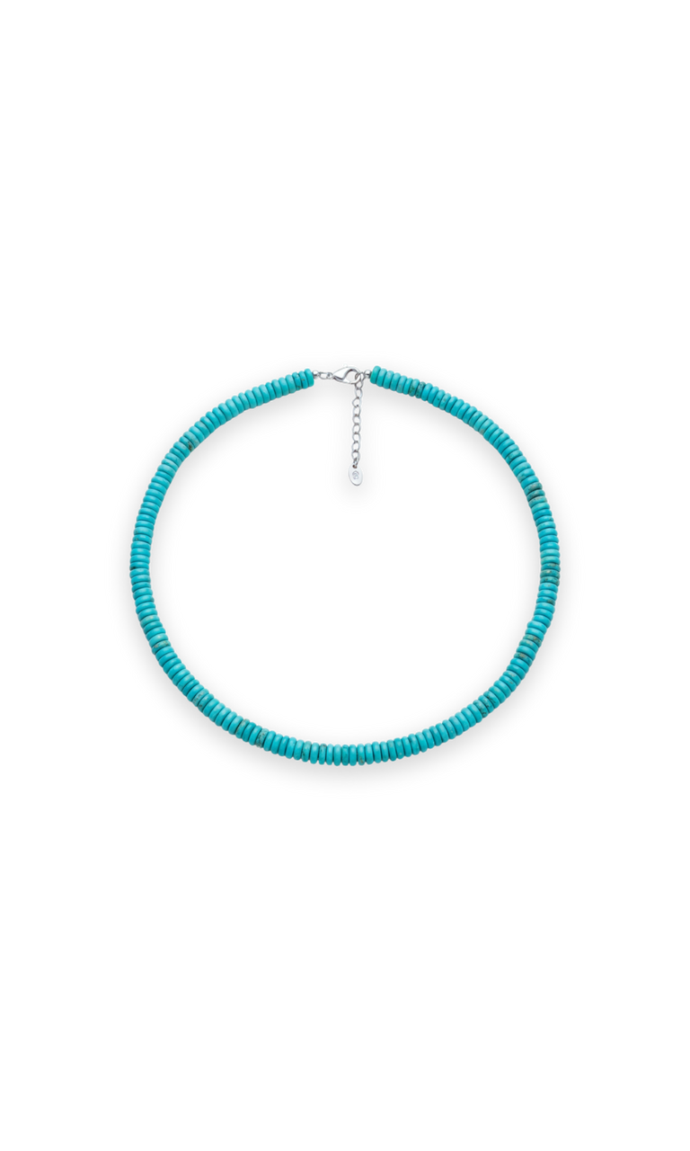 Turquoise Rondelle Necklace