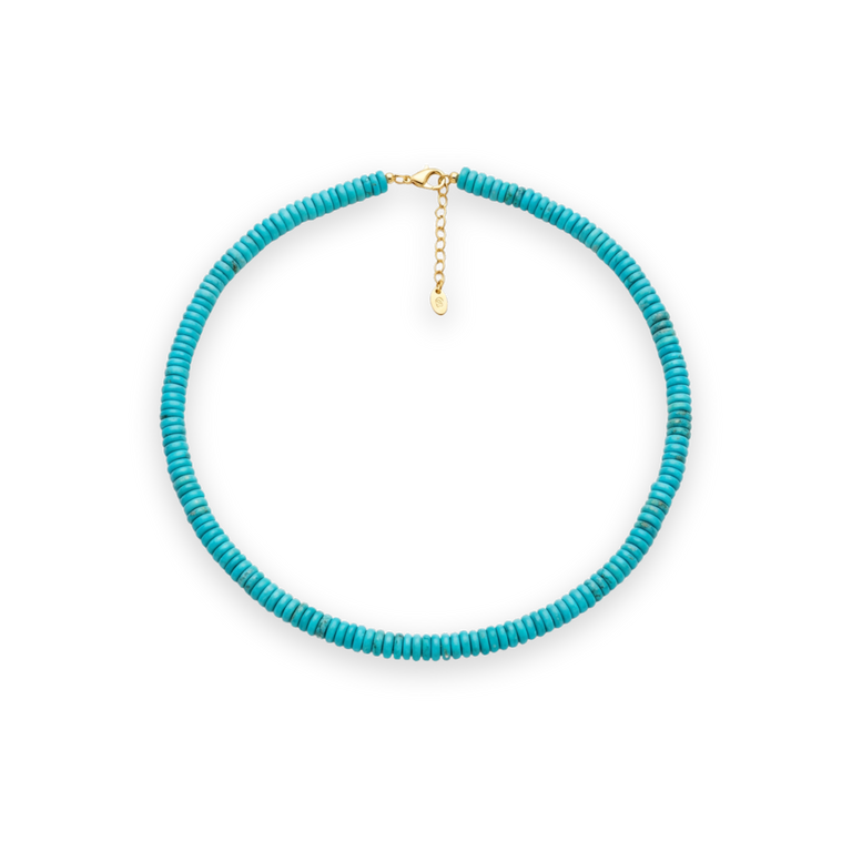 Turquoise Rondelle Necklace