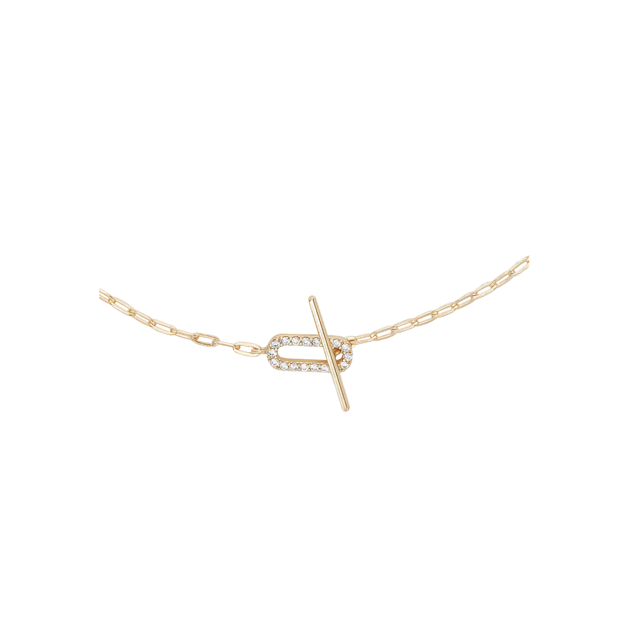 Pavé Toggle Necklace