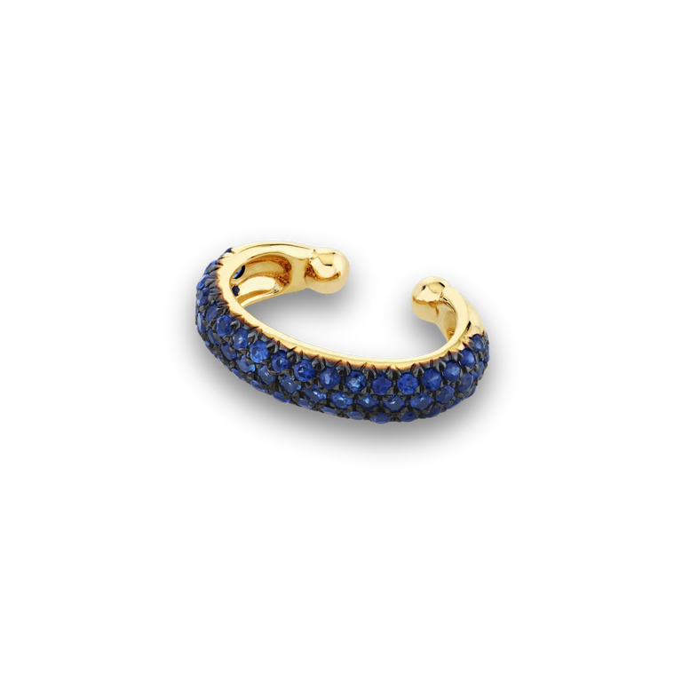 Navy Pavé Ear Cuff