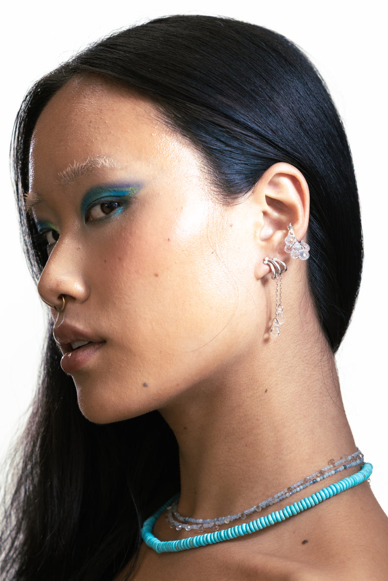 Teardrop Crystal Ear Cuff