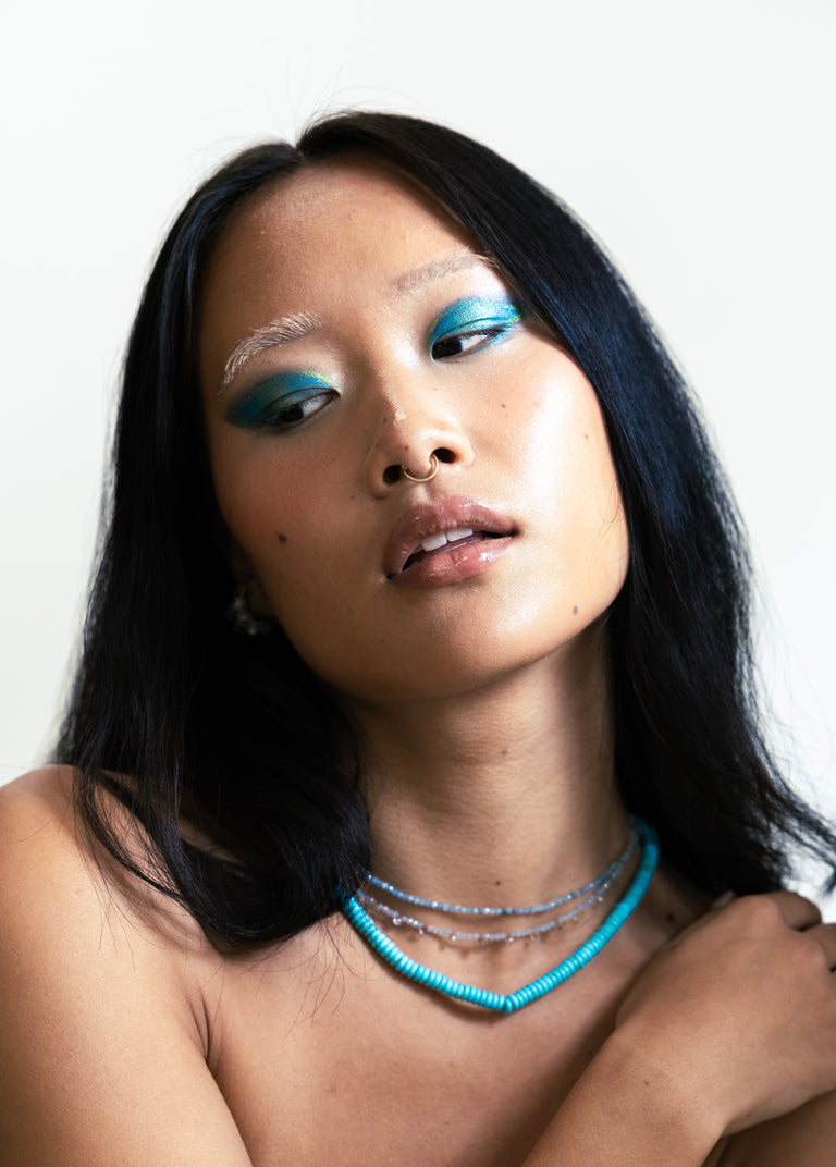 Turquoise Rondelle Necklace