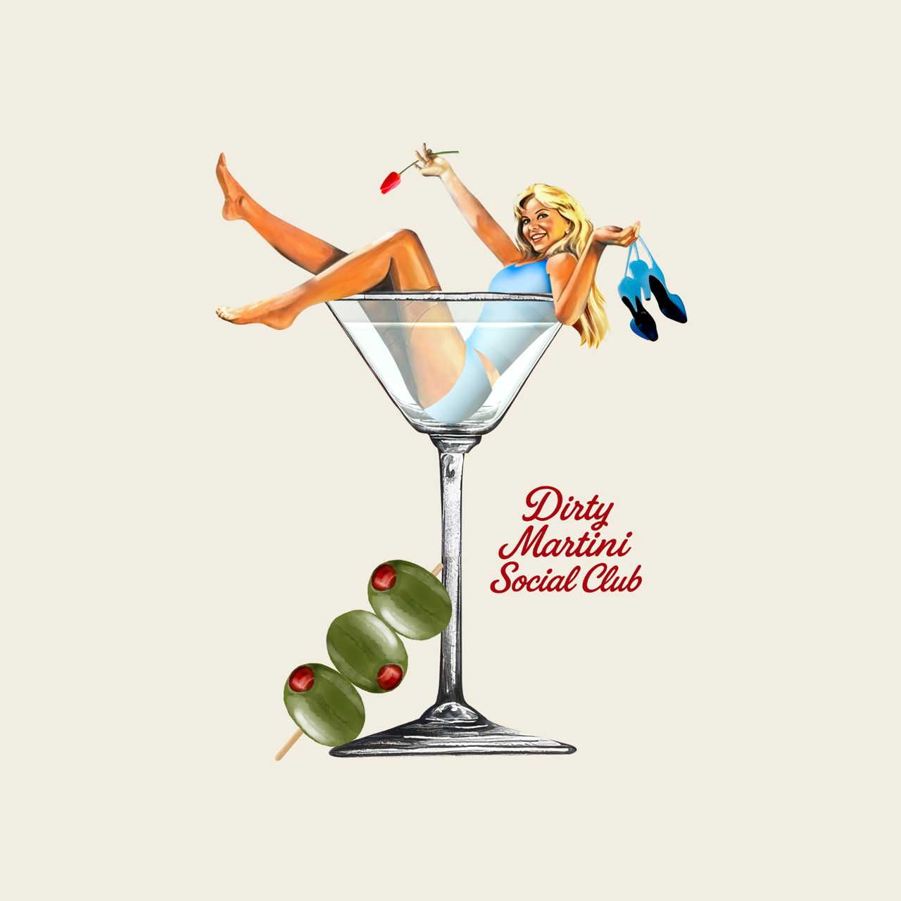 Martini Dancer '90s Boxy Unisex Tee