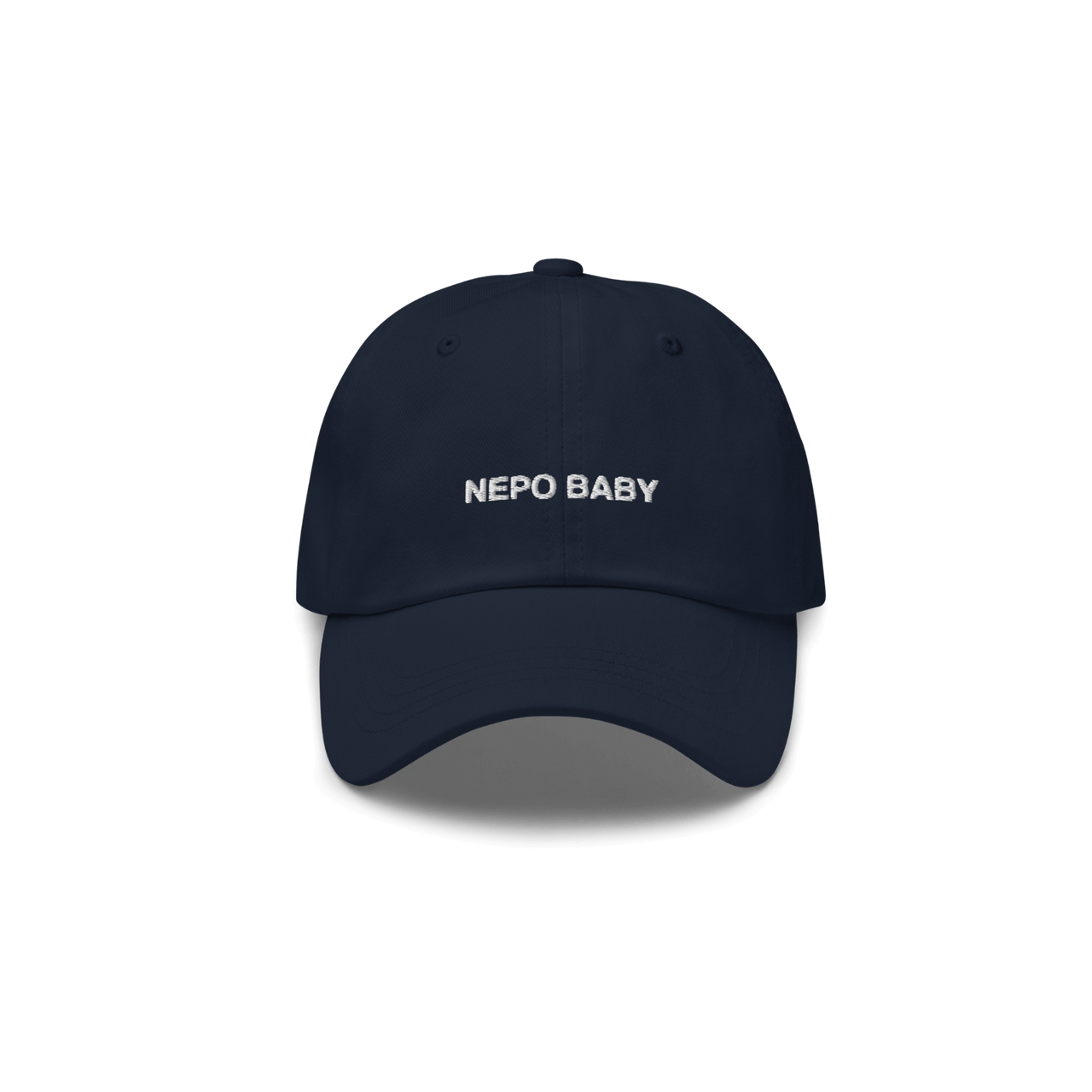 Nepo Baby Hat | Navy Baseball Hat with White Embroidery