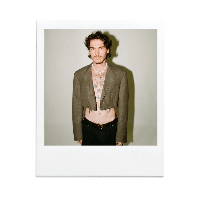 Brown Houndstooth Skirt Set