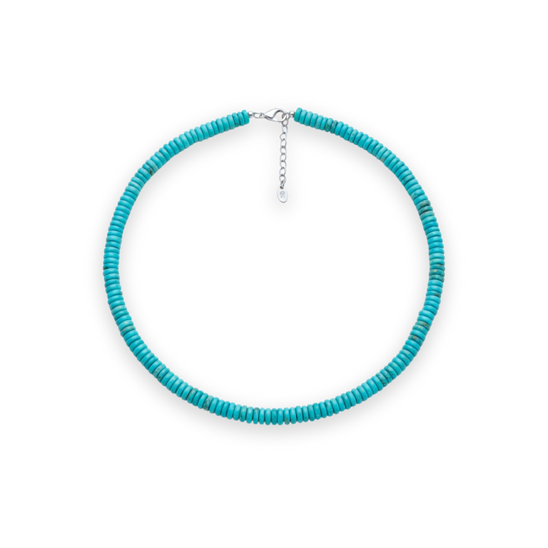 Turquoise Rondelle Necklace