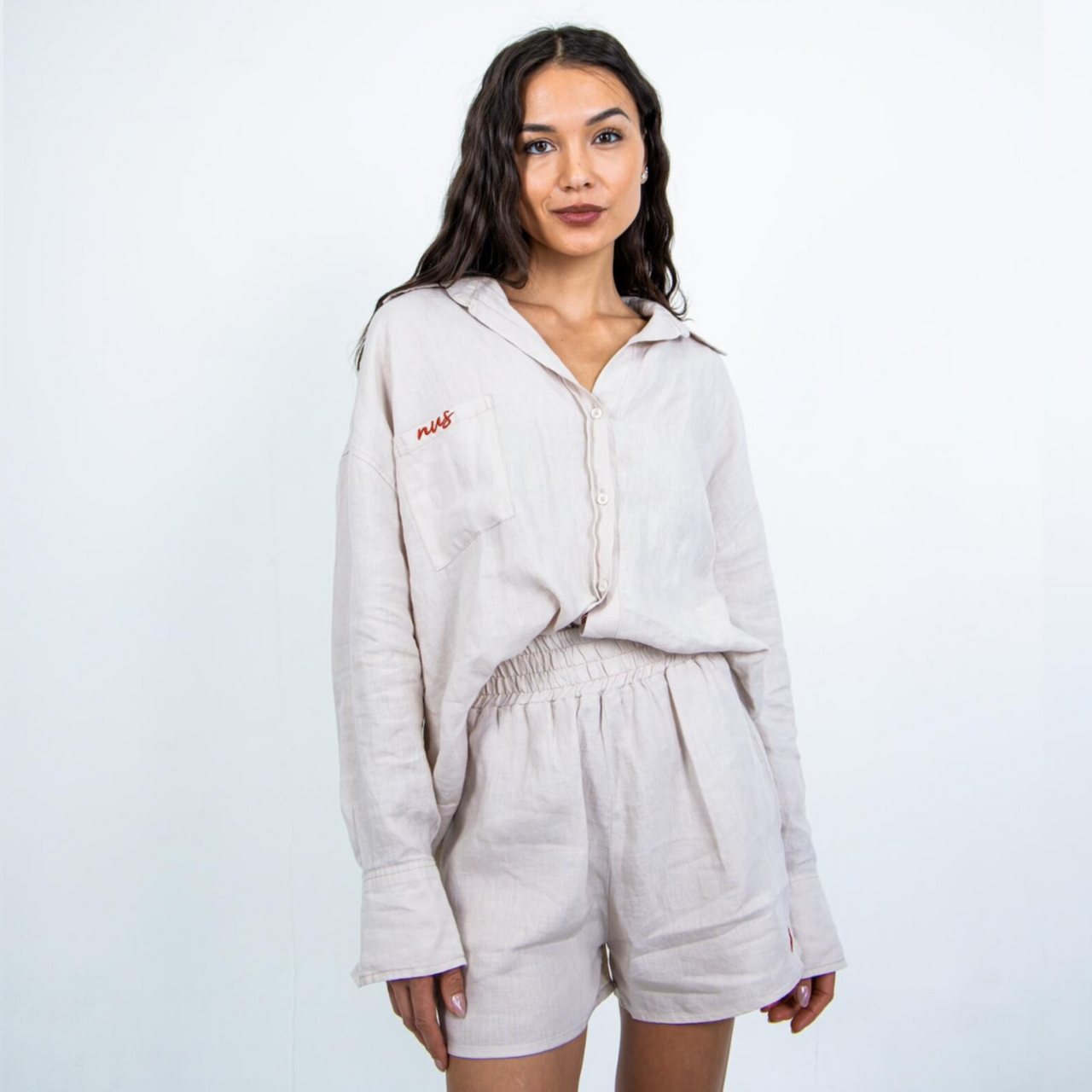 H】neau linen tops cream linen tops (-cream-) – NEAU H】neau linen tops cream linen tops (-cream-) – NEAU